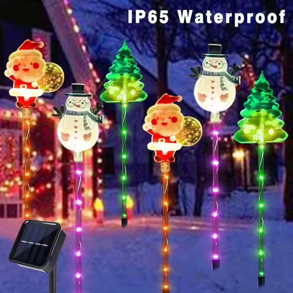 Christmas Lights Outdoor - 1 zestaw solarnych lampek ogrodowych w