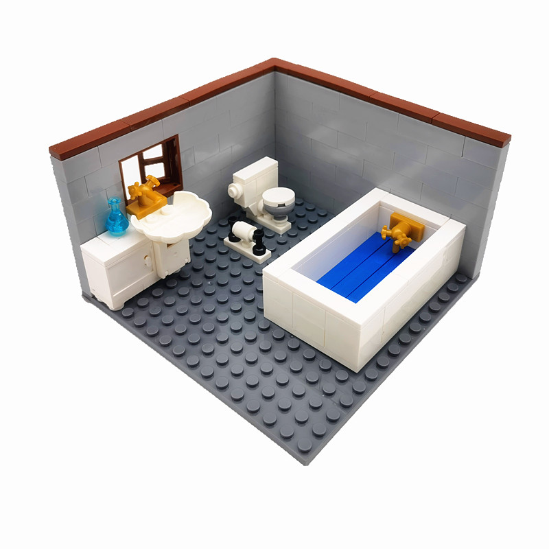 Lego Set City - Kompatybilne klasyczne klocki miejskie meble domowe