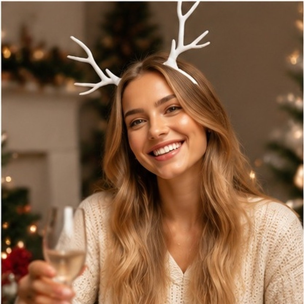 Reindeer Antlers Headband - 1 szt. Wykwintna opaska do włosów