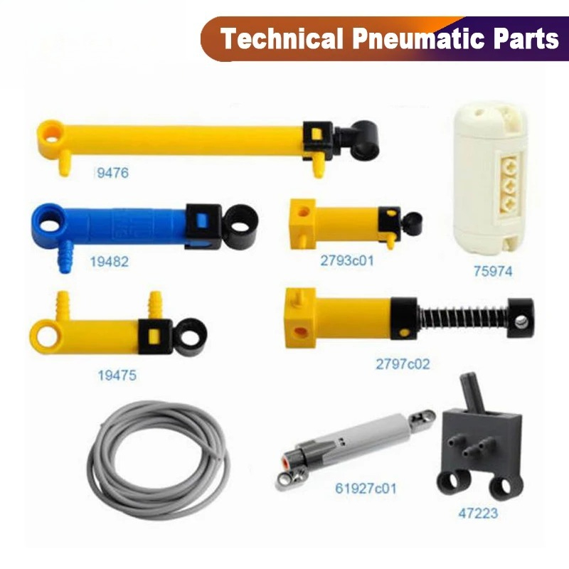 Lego Set Technic - 9 szt. Zestaw technicznych elementów pneumatycznych