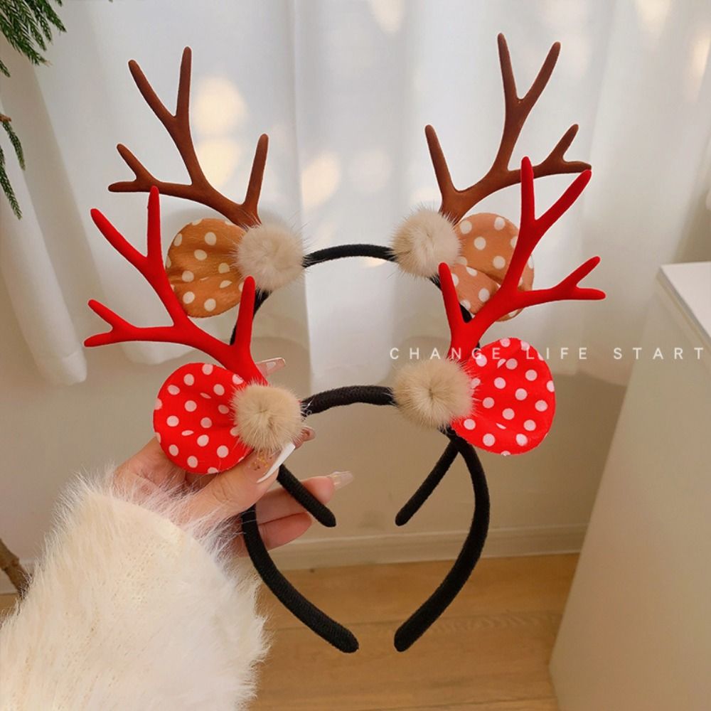 Modna błyszcząca świąteczna op – Reindeer Antlers Headband recenzja i cena