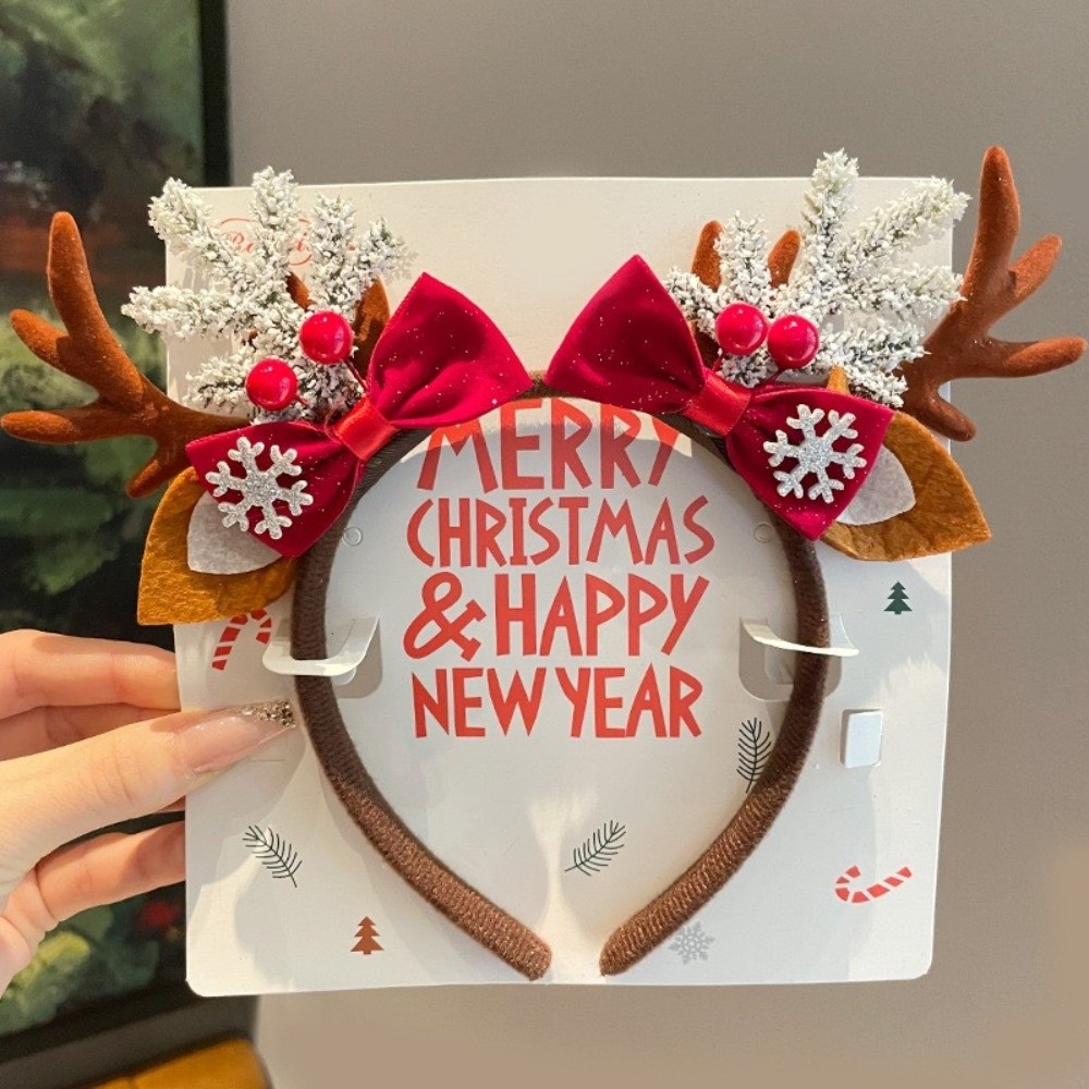 Prosta, czerwona, welurowa opa – Reindeer Antlers Headband recenzja i cena