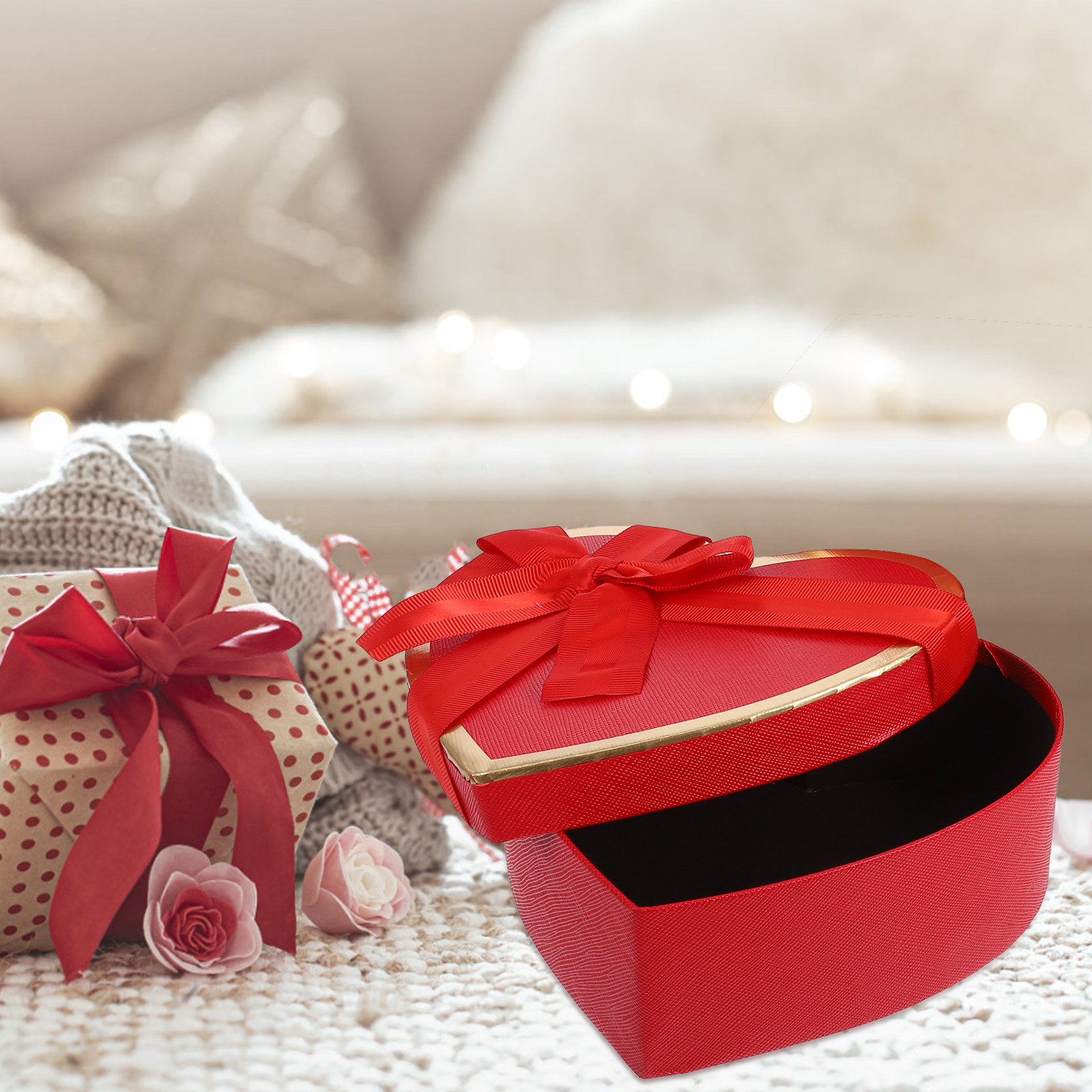 1 zestaw solidnych, kartonowyc – Gift Box Wrap Set recenzja i cena